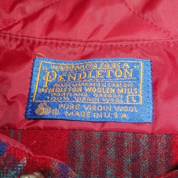 Pendleton Shirt Plaid Wool Vintage EXCellent - Picture 2 of 6